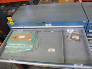 LISTA HEAVY DUTY 9-DRAWER PARTS CABINET W/ CONTENTS (W-50) LOADING & HANDLING FEE $25-